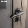 Haobao door lock, indoor silent bedroom room magnetic minimalist lock, bathroom home simple solid wood door handle details Picture